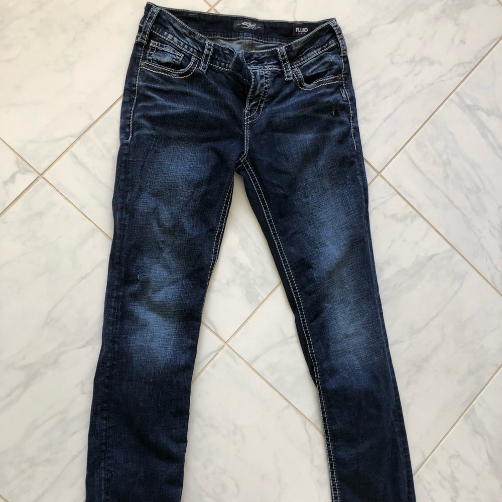 Silver jeans